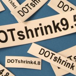 dot shrink label